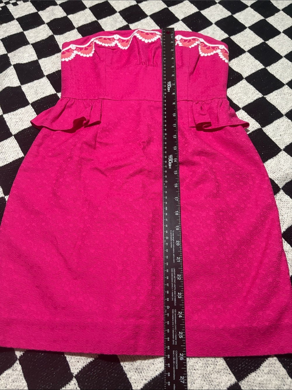 Lilly Pulitzer Azalea Pink "Maybell" Scalloped Embroidered Jacquard Mini Dress - Picture 13 of 13